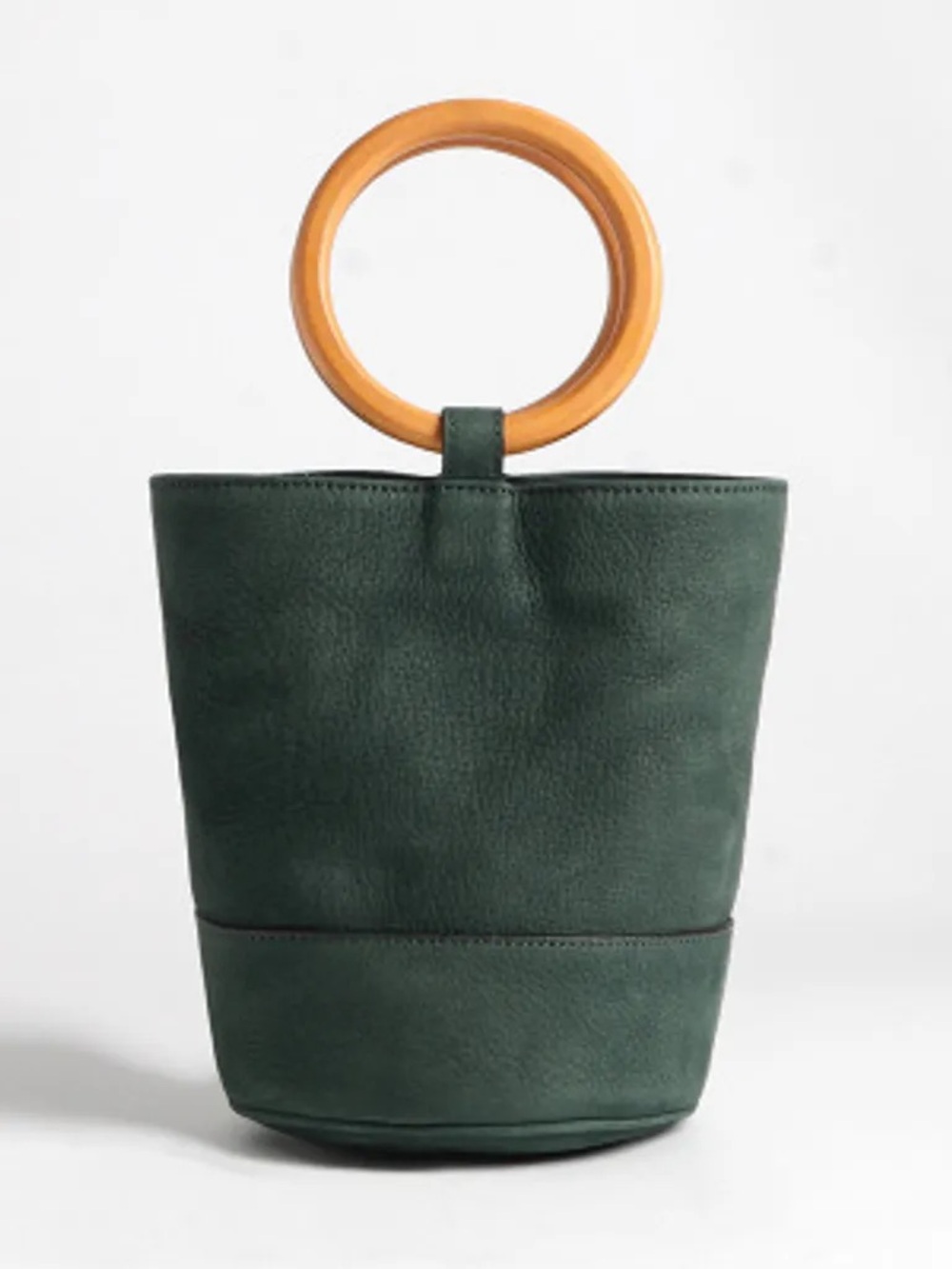 Indie Designs 20 Nubuck Bucket Bag Green Boho Chic
